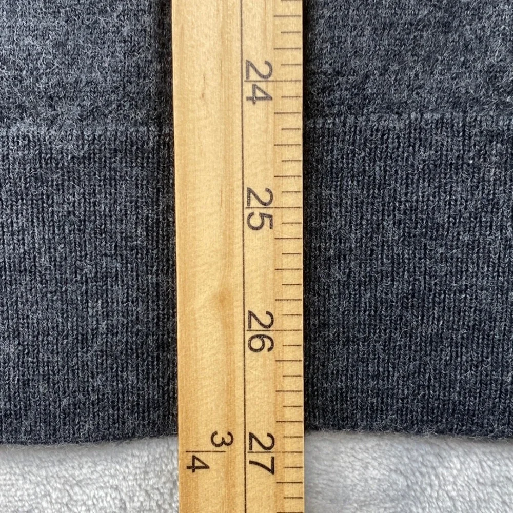 Banana Republic Mens XXL Charcoal Gray 100% Merino Wool Quarter Zip Sweater